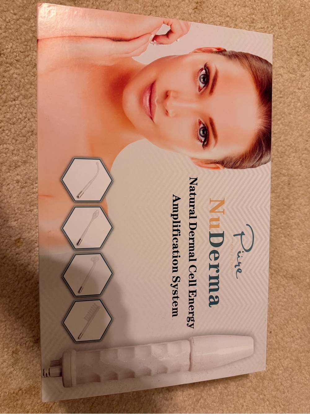 NUDE NuDerma White Handheld Skin Therapy Device